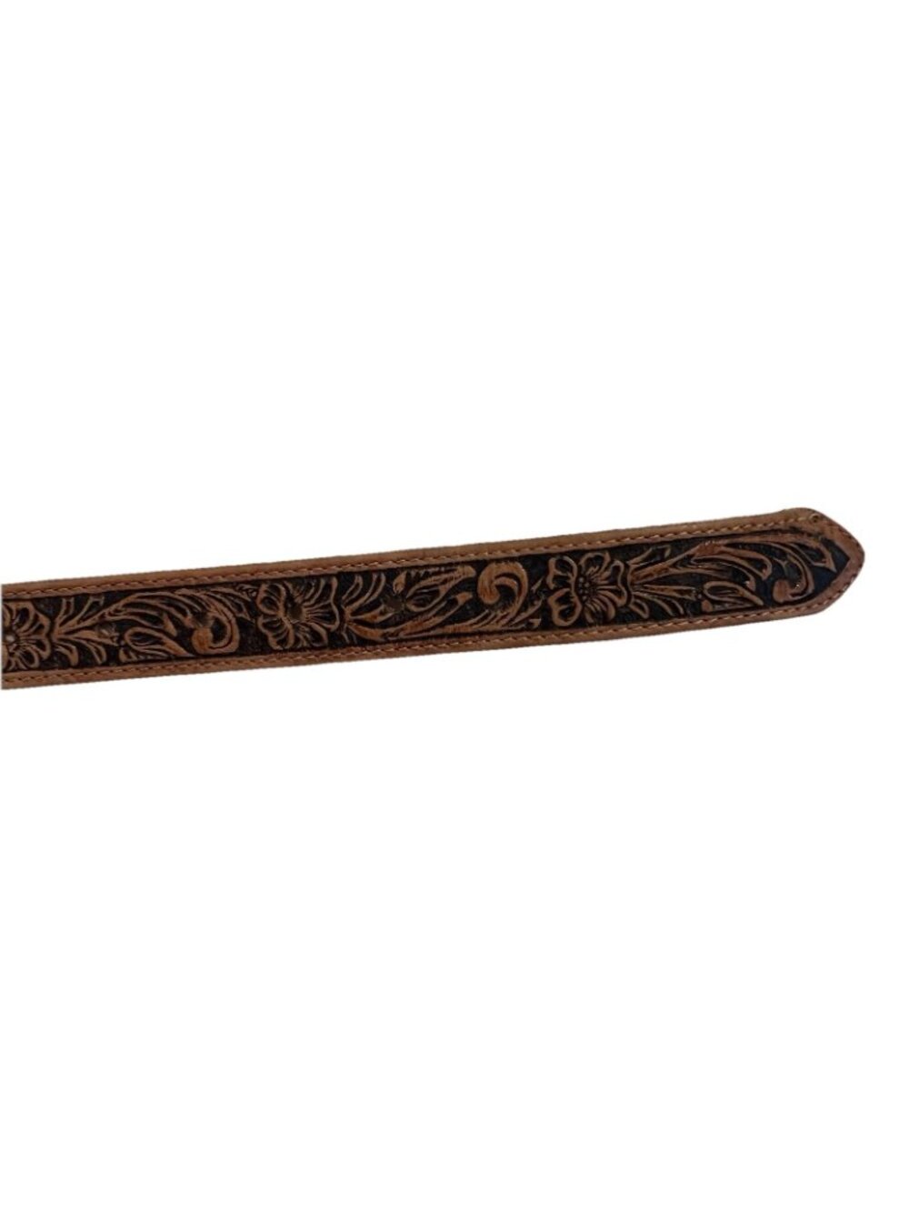 Justin Top Grain Leather Lil Trigger Boys 24 Belt 3D Buckle Made in USA Revolver - Picture 6 of 9